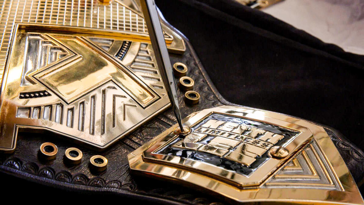 Keith Lee’s side plates are installed on the NXT Title: WWE Network ...